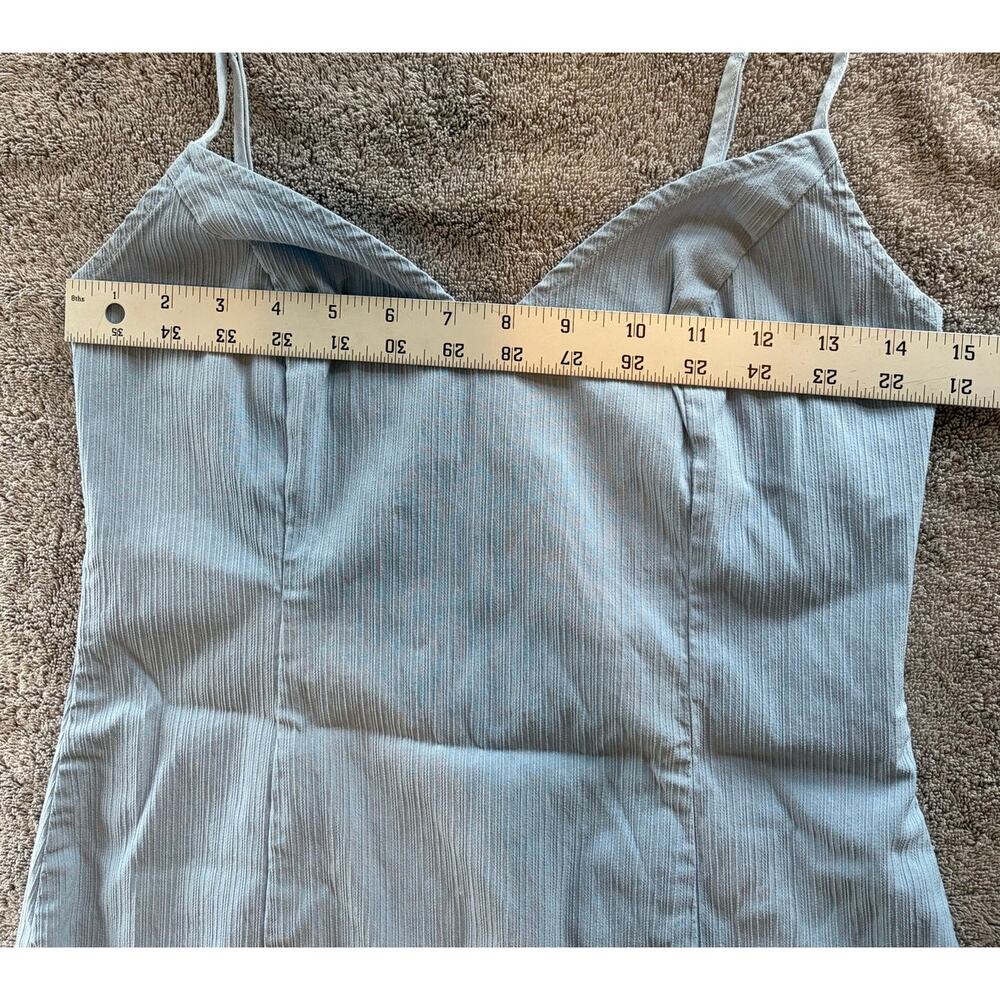 Urban Outfitters Size Medium Icy Blue Mini Dress Adjustable Straps Night Out - Picture 7 of 9